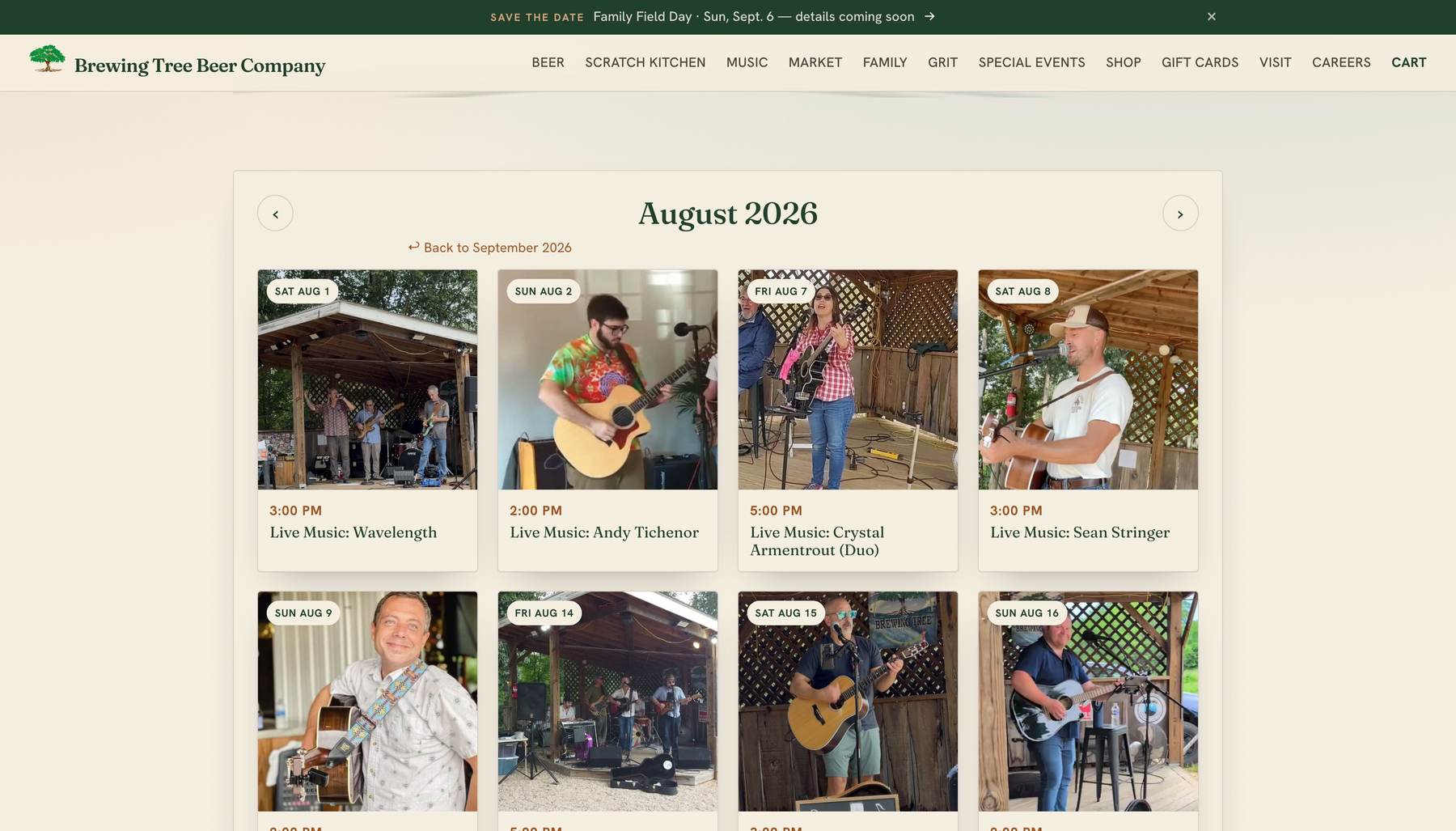 Brewing Tree website, The Smithy's flagship client